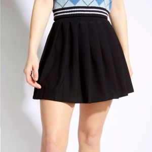 Black Pleated Skirt